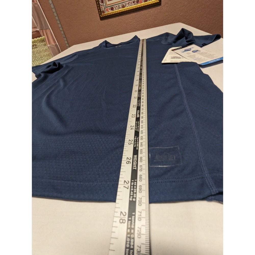 REI Mens Polartec Power Dry Lightweight Base Layer Crew Shirt Orion Blue Medium - Picture 9 of 12